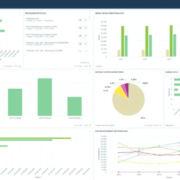 ERP Information 3/2025, Produktporträt eGecko by CSS, Bild 1. Das Bild zeigt ein Dashboard mit Übersichtsstatistiken.