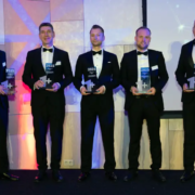 v.l: Alexander Gebele, HOLTEC GmbH & Co.; Bernd Fraune, amixon GmbH; Markus Pessara HARTING Applied Technologies GmbH; Nico Hindriks, Reinert-Ritz GmbH; Ulf Sieckmann, symex GmbH & Co. KG