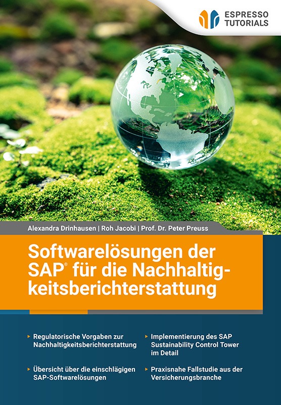 Buchcover Prof. Dr. Peter Preuss, Softwarelösungen der SAP für die Nachhaltigkeitsberichterstattung